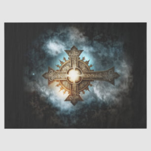 Celestial Cross Decoupage Tissue Paper