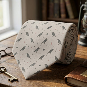 Celestial Crow Dark Academia Tie