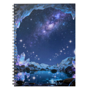 Celestial Crystal Lake Spiral Notebook