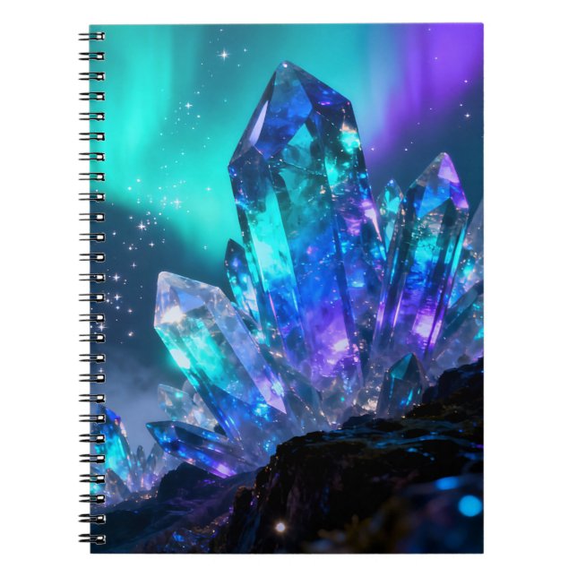 Celestial Crystal Spiral Notebook (Front)