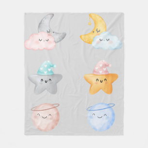 Celestial Cuddles – Whimsical Fleece Blanket