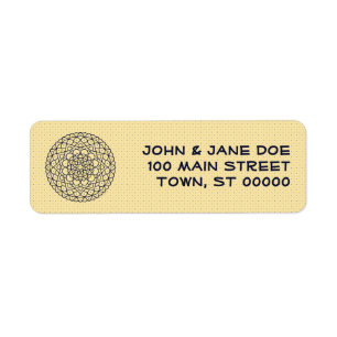 Celestial Day Return Address Label