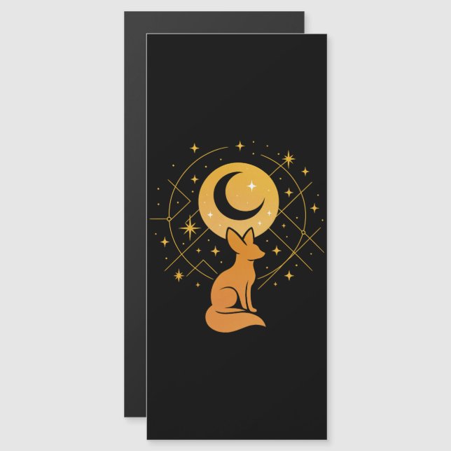 Celestial Desert Fox – Moon and Stars Cosmic  (Front/Back)