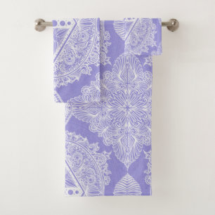 Celestial Diamond Mandala Bath Towel Set