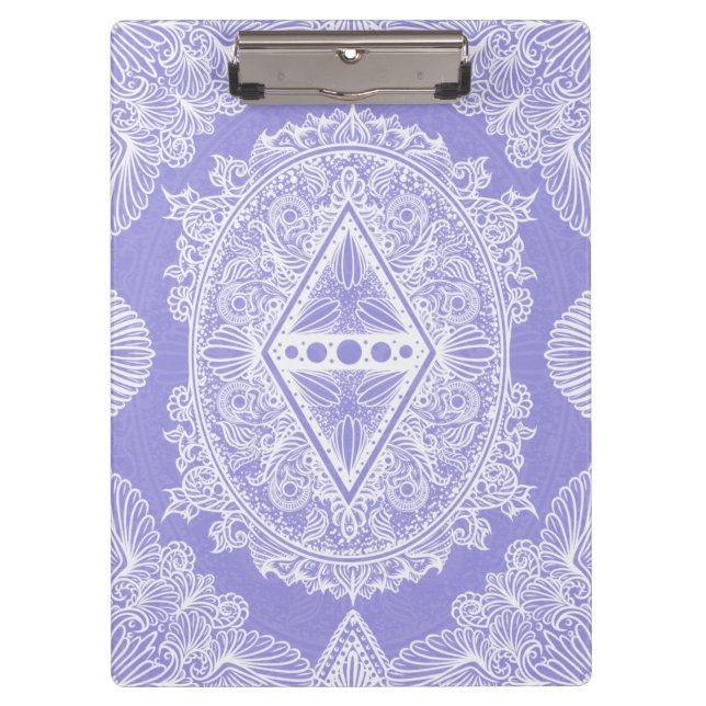 Celestial Diamond Mandala Clipboard (Front)