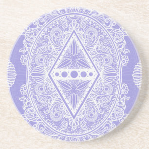 Celestial Diamond Mandala Coaster
