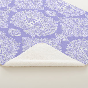 Celestial Diamond Mandala Sherpa Blanket