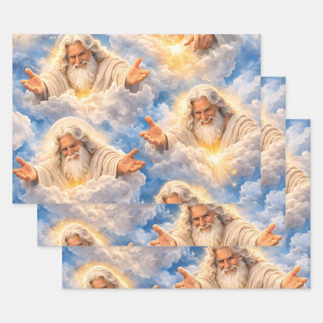 Celestial divine welcome wrapping paper (Set)