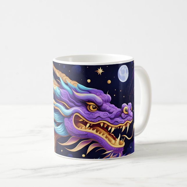 celestial dragon coffee mug (Front Right)