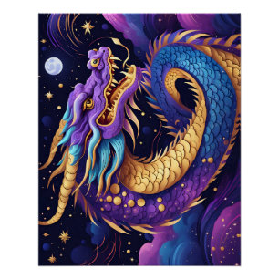 celestial dragon poster