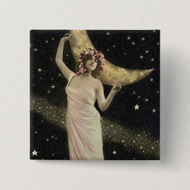 Celestial Drama Queen 15 Cm Square Badge (Front)