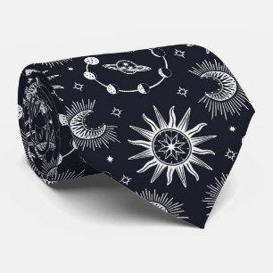 Celestial dream black and white tie