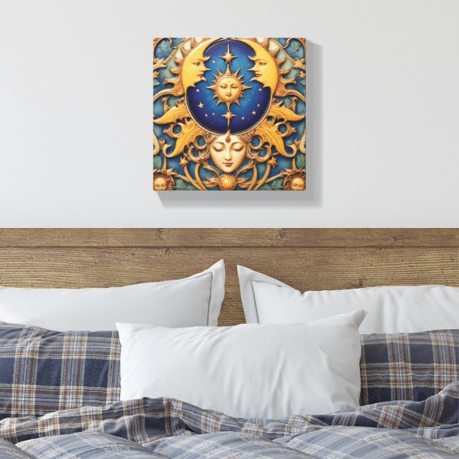 Celestial Dream Canvas Print (Insitu(Bedroom))