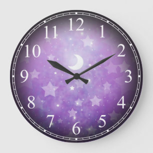 Celestial Dream Stars and Moon Clock