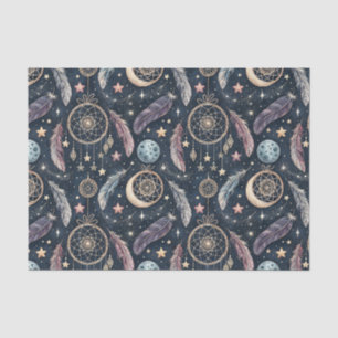 Celestial Dreamcatcher & Starry Night Art Pattern Tissue Paper