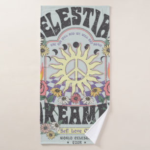 CELESTIAL DREAMER SUN ROSE TSHIRT graphic DESIGNhi Bath Towel