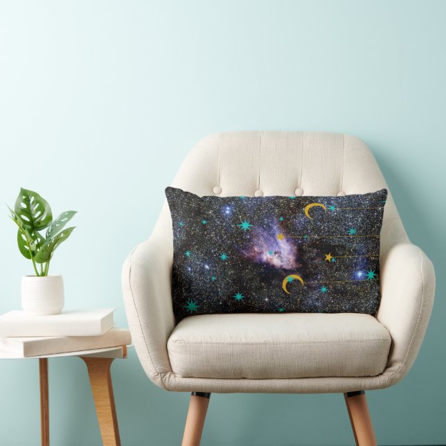 Celestial Dreams – Cosmic Decorative Pillow with S (Chair)