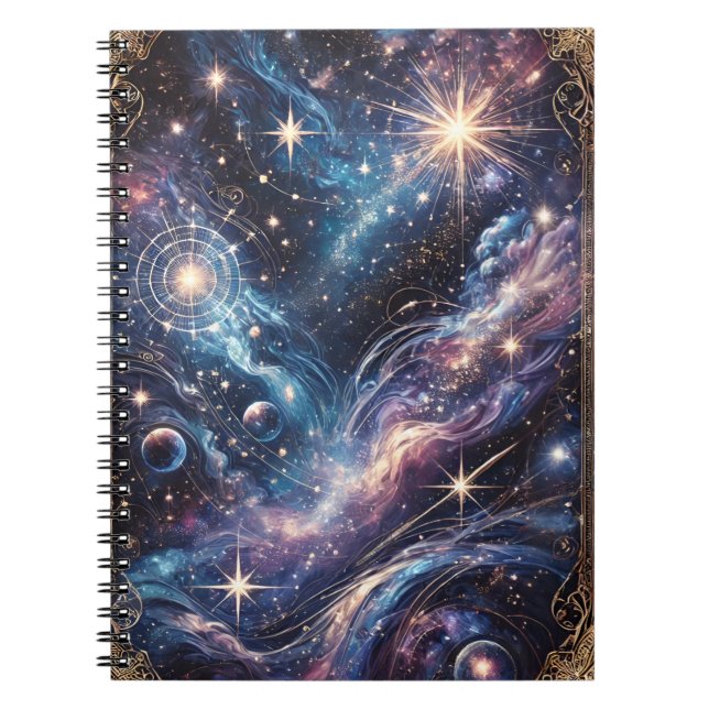 Celestial Dreams Cosmic Galaxy Notebook (Front)