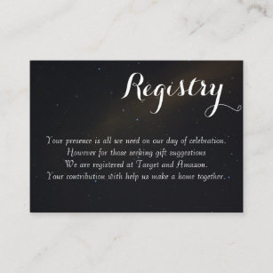 Celestial Dreams Registry Enclosure Card