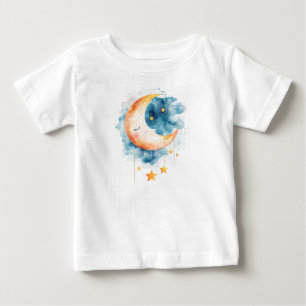 Celestial Dreams Watercolor Baby T-Shirt