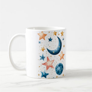 Celestial Dreams Watercolor Coffee Mug
