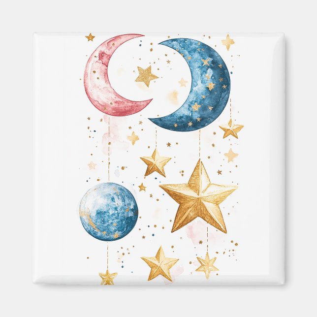 Celestial Dreams Watercolor Magnet (Front)