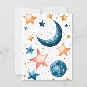 Celestial Dreams Watercolor Postcard