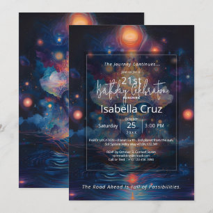 Celestial Drift Visionary Design Invitation