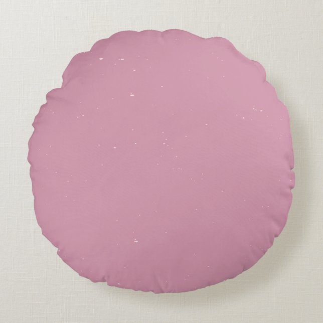 Celestial Dust & Starlight Texture Pattern Round Cushion (Front)