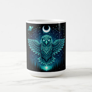 Celestial Eagle – Stellar Freedom Wildlife Galaxy Coffee Mug