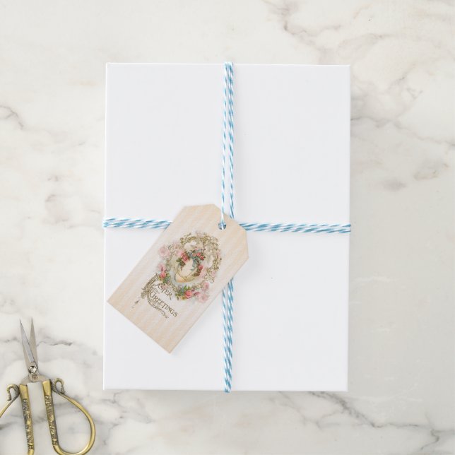 Celestial Egg - Easter Greetings Price Tag (With Twine)