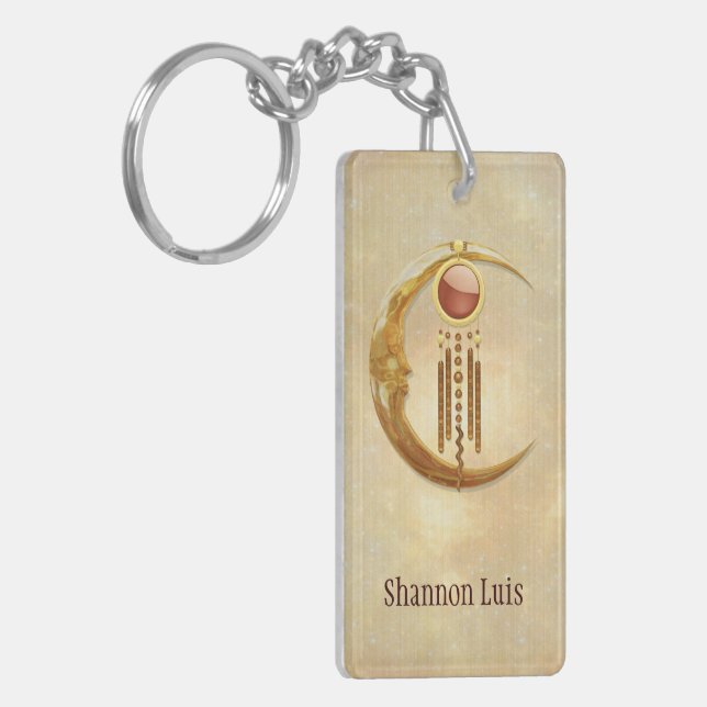 Celestial Elegance 3D New Age Key Ring (Front Left)