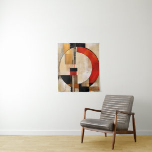 Celestial Elegance: Abstract Exploration in Beige Tapestry