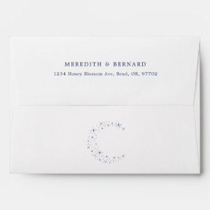 Celestial Elegant Wedding White Mailing Envelope