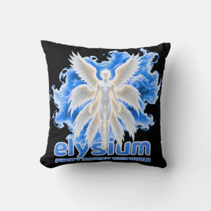 Celestial Elysium Guardian Angel Wings Pop Art Cushion