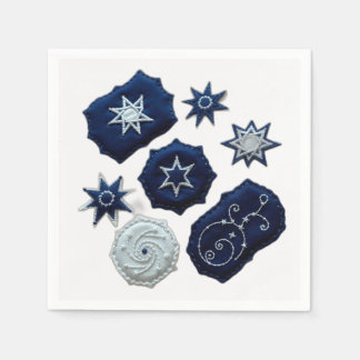 Celestial Embroidered Symbols Napkin
