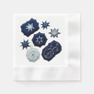 Celestial Embroidered Symbols Napkin