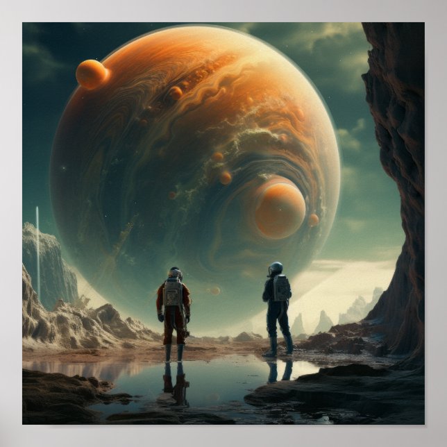 Celestial Encounters: Atronnauts on Strange Worlds Poster (Front)