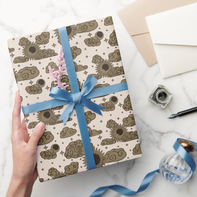 Celestial Engraving Toile (Celestial Alchemist) Wrapping Paper (Gifting)