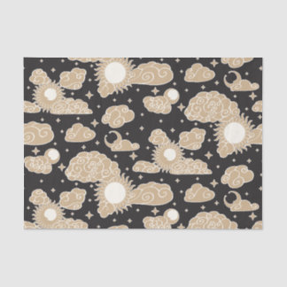 Celestial Engraving Toile (Solar Corona) Tissue Paper