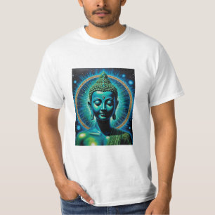 Celestial Enlightened Buddha Glow Art T Shirt