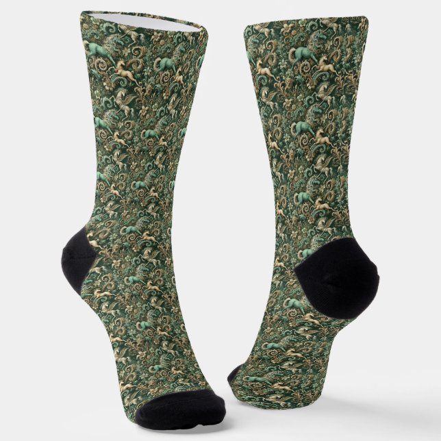 Celestial Equinox – Gothic Victorian Delirium Socks (Angled)