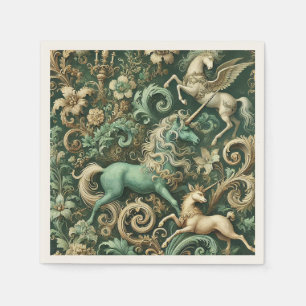 Celestial Equinox – Mythical Unicorn Napkin