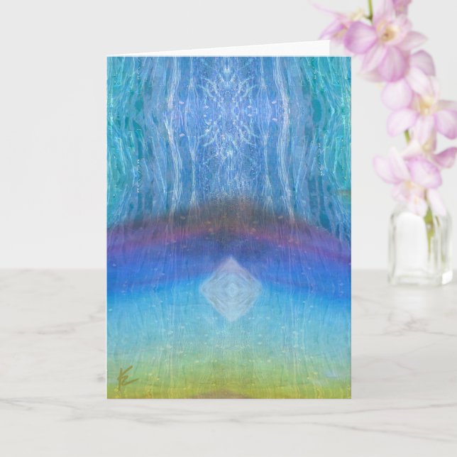 Celestial, Ethereal, Rainbow Light Meditation Card (Orchid)