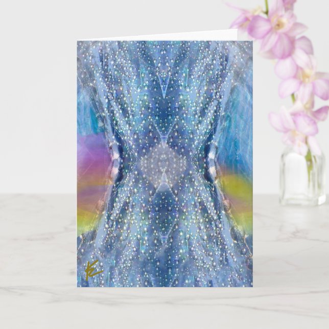 Celestial, Ethereal, Rainbow Light Meditation Card (Orchid)