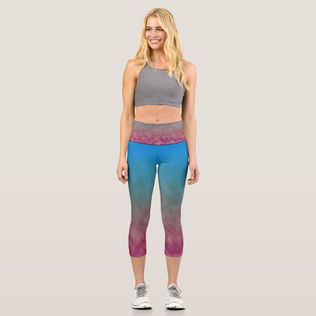 Celestial Fade Capri Leggings (Front)