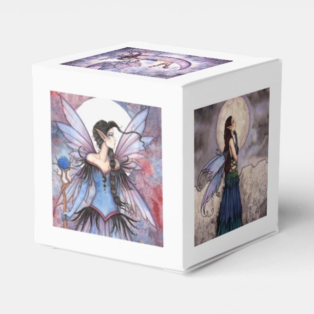 Celestial Fairies Fantasy Art Favour Box (Back Side)