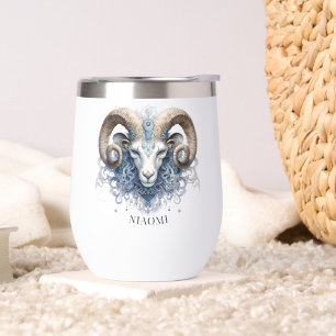 Celestial Fantasy Galaxy Ram Zodiac Symbol Aries