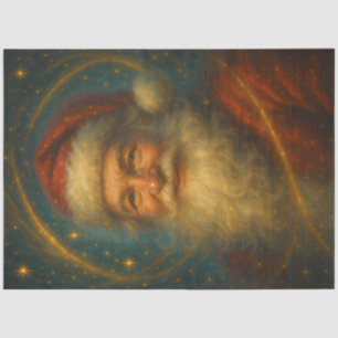 Celestial Father Christmas Decoupage Paper