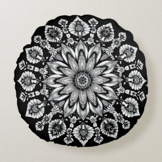 Celestial Flora Round Cushion